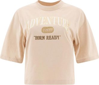 Pinko T-shirt Adventure - - Tops - Donna - Beige - S