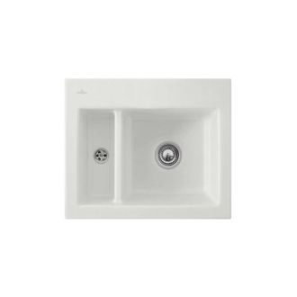 Villeroy & Boch Villeroy&boch - Fregadero 1 Seno Y Medio Villeroy Et Boch Subway 60 Xm 62 X 51 Cm Sin Escurridor Steam Ceramicplus