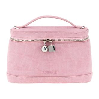 Jacquemus Le Petit Vanity - Dames - Tassen - Roze - Maat: ONE Size Leer