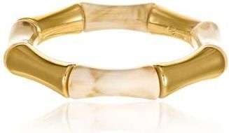 Ettika Cream Bamboo Textured Bangle Bracelet at Nordstrom Rack