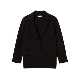 Twinset Blazer de Lentejuelas - Jackets - Mujer - Negro - L