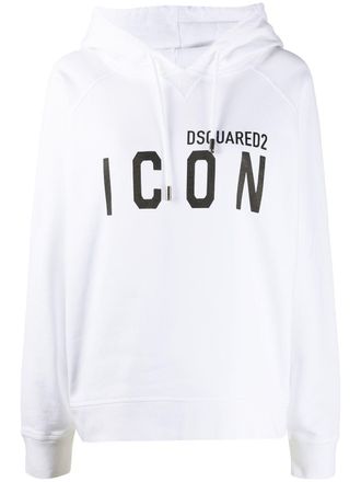 Dsquared2 Hoodie met print - Wit
