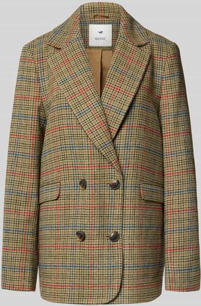 Mustang Jeans Mustang Regular Fit Blazer mit Knopfverschluss Modell MARLOW in Mittelbraun, Größe L