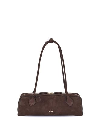 Alaia Womens Shoulder Bag Le Teckel Brown-Gold Calf Leather Brown/gold