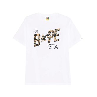 A Bathing Ape 1st Camo Sta Tee - male - A BATHING APE - T-Shirts - White - XL - Tops