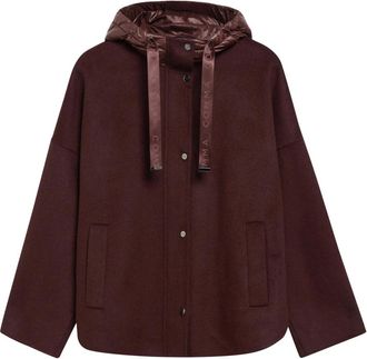 Comma Jassen, Dames, Paars, M, Leer, Winterjassen
