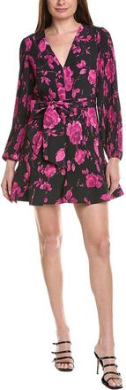 Milly Liv Amarilla Rose Allover Pleated Mini Dress
