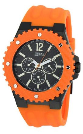 Guess Overdrive herenhorloge Oranje W11619G4