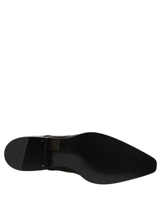 Dolce & Gabbana Lace-Up Calf Leather Derby Shoe - Black