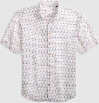 Johnnie-O Mens 5 O Clock Somewhere Shirt In White