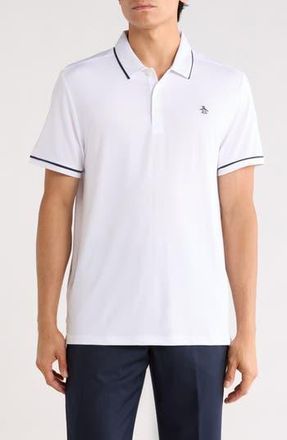 Original Penguin Tipped Knit Polo in Bright White at Nordstrom Rack, Size Xx-Large