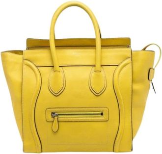 Celine Pre-owned Handbags, female, Yellow, Size: ONE SIZE Pre-owned Tote Bag