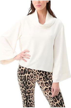 Trina Turk Staged Top Womens Clothing Winter White : MD (US Womens 8-10), Polyester