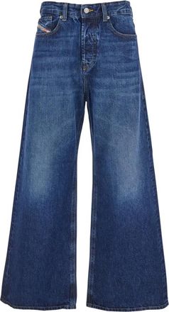 Diesel 1996 D-Sire Jeans - Dames - Loose Fit Jeans - Blauw - W24 - Katoen - Jeans