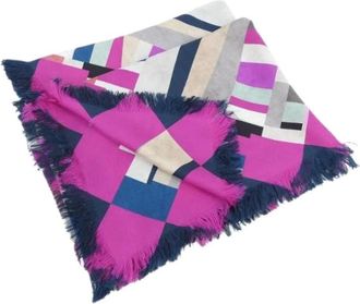 Chanel Pre-owned Scarves, female, Multicolor, Size: ONE SIZE Pre-owned Silk Scarf