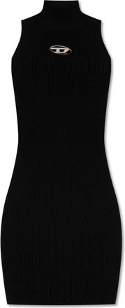 Diesel M-Onervax Dress - Dames - Korte kleedjes - Zwart - S - Polyester - Kleedjes
