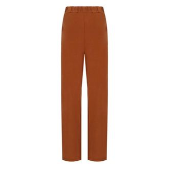 Max Mara Wide Trousers, female, Orange, Size: L Ozono Trousers