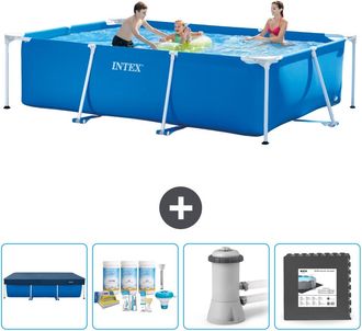 Intex Piscina Con Estructura Rectangular - 300x200x75 Cm - 7-piezas Scb3