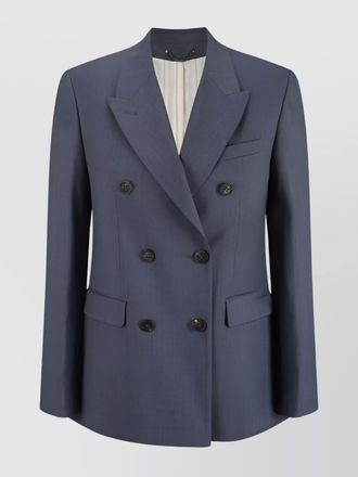 Golden Goose virgin wool textured double-breasted blazer