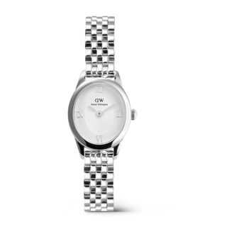 Daniel Wellington Elegante Zilveren Mini Horloge - Dames - Horloges - Grijs - ONE Size - Accessoires