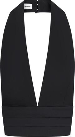 Andamane Sandra Top - Smoking Top - Dames - Tops zonder mouwen - Zwart - S - Tops