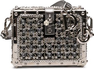 Dolce & Gabbana Pre-owned Dolce and Gabbana Rhinestone Embellished Jacquard Dolce Box Bag Unisex HTRTTQWWQ2ZIOP8X