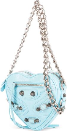 Balenciaga Borsa a tracolla Le Cagole Heart mini - Blu