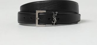 Saint Laurent Cintura Saint Laurent in pelle a grana naturale