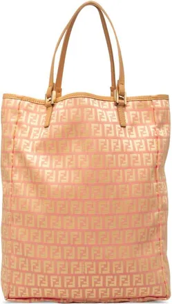 Fendi Pre-owned Fendi Zucchino Canvas Vertical Tote Ladies KDS0WOT7AHUI1Y8M