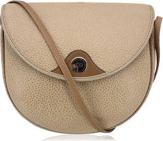 Dior Beige Leather Crossbody Flap Bag (Authentic Pre-Loved)