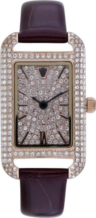 Christian Van Sant Womens Opaline Rose Gold Dial Watch
