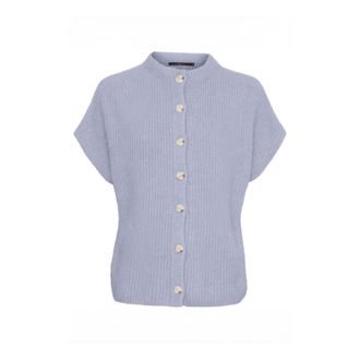 BTF-CPH Cardigans, female, Blue, Size: XS Short Sleeve Oversized Cardigan