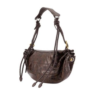 Isabel Marant Womens Maia Shoulder Bag Brown Calfskin