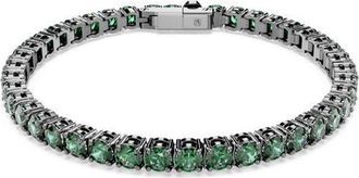 Swarovski Matrix Tennis Bracelet in Green at Nordstrom, Size Medium