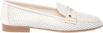 Baldinini Perforated Loafer - Dames - Loafers - Wit - 37 EU - Leer - Schoenen