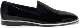 Giuseppe Zanotti Vilbert patent-finish leather loafers - men - Leather/Leather/Calf Leather - 42.5 - Black