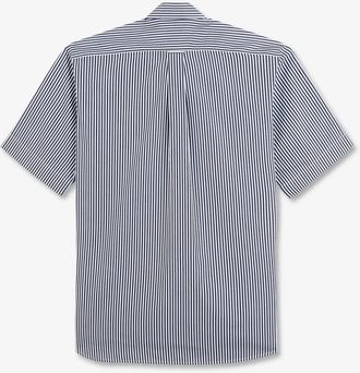 Eden Park Chemise - Heren - Korte mouwen Overhemden - Blauw - S - Katoen - Overhemden