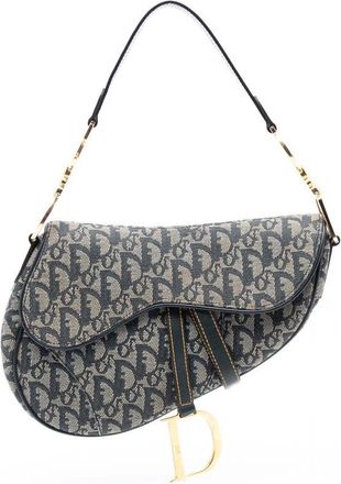 Dior Pre-owned Dior Diorissimo Canvas Saddle Bag Ladies 06RU 1003