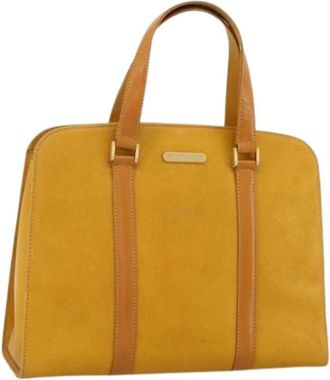 Burberry Pre-owned Handbags, female, Yellow, Size: ONE SIZE Pre-owned Vintage Handbag