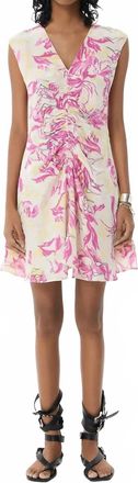 Maria Cher Uriarte Tora Short Dress In Rising Rose