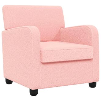 vidaXL Sill&oacute;n Rosa Borreguillo Sint&eacute;tico Vidaxl