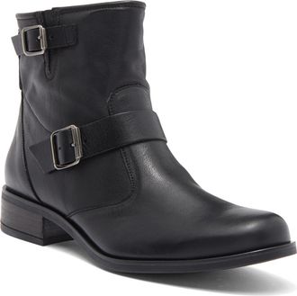 Paul Green Wyatt Bootie in Black Washed Leather at Nordstrom, Size 6.5Us