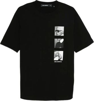 Karl Lagerfeld crew-neck cotton T-shirt - Black