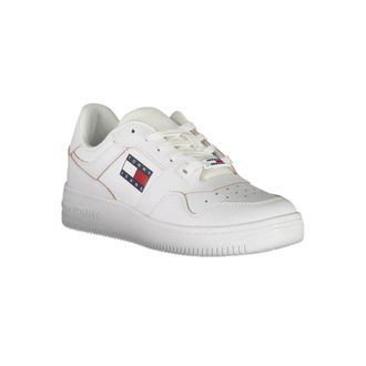 Tommy Hilfiger Logo Leather Sneaker - White