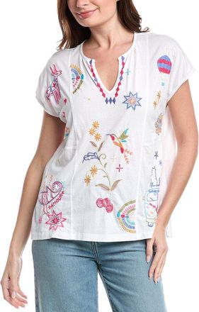 Johnny Was Easy Paneled V-Neck T-Shirt