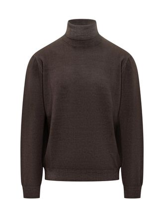FILIPPO DE LAURENTIIS Filippo De Laurentiis Brown Wool Turtleneck