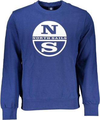 North Sails Crew Neck Sweatshirt - Heren - Sweatshirts - Blauw - S - Katoen - Hoodies & sweatvesten