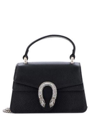 Gucci Dionysus Top Handle Bag Leather with Crystals Mini satchel - Nero