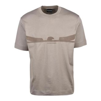 Emporio Armani T-shirt - Heren - T-shirts - Beige - S - Katoen - Tops