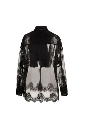 Dolce & Gabbana Womens Black Silk Blouse